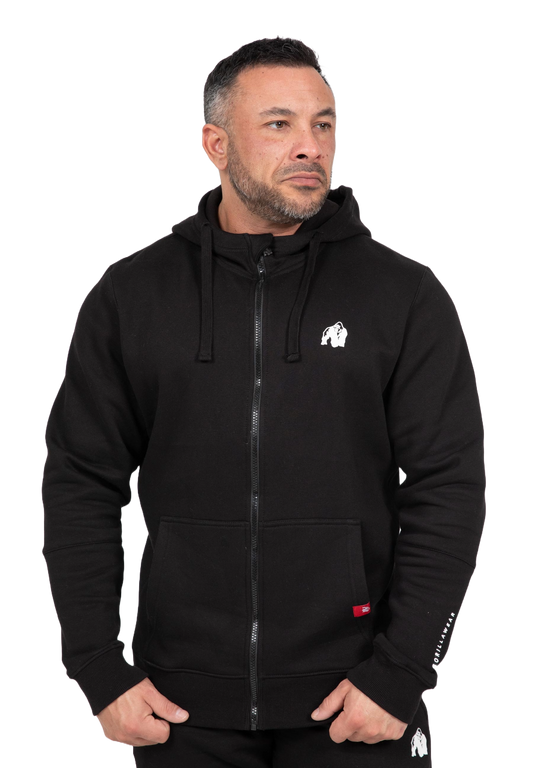 Gorilla Wear Leon Zipped Hoodie, svart
