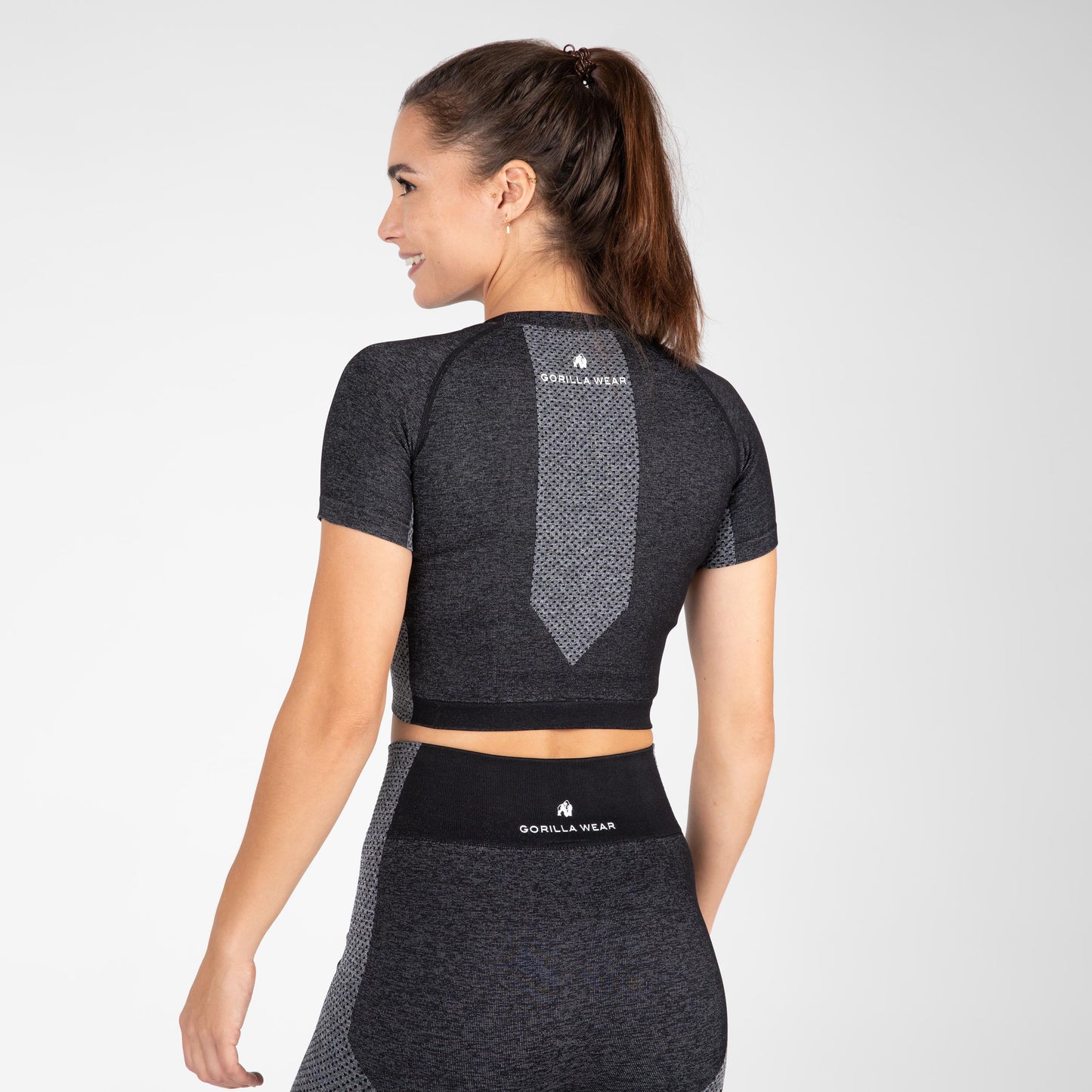 Gorilla Wear Selah Seamless Crop Top, svart