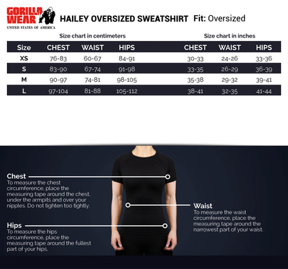 Gorilla Wear Hailey Oversized Sweatshirt, grå