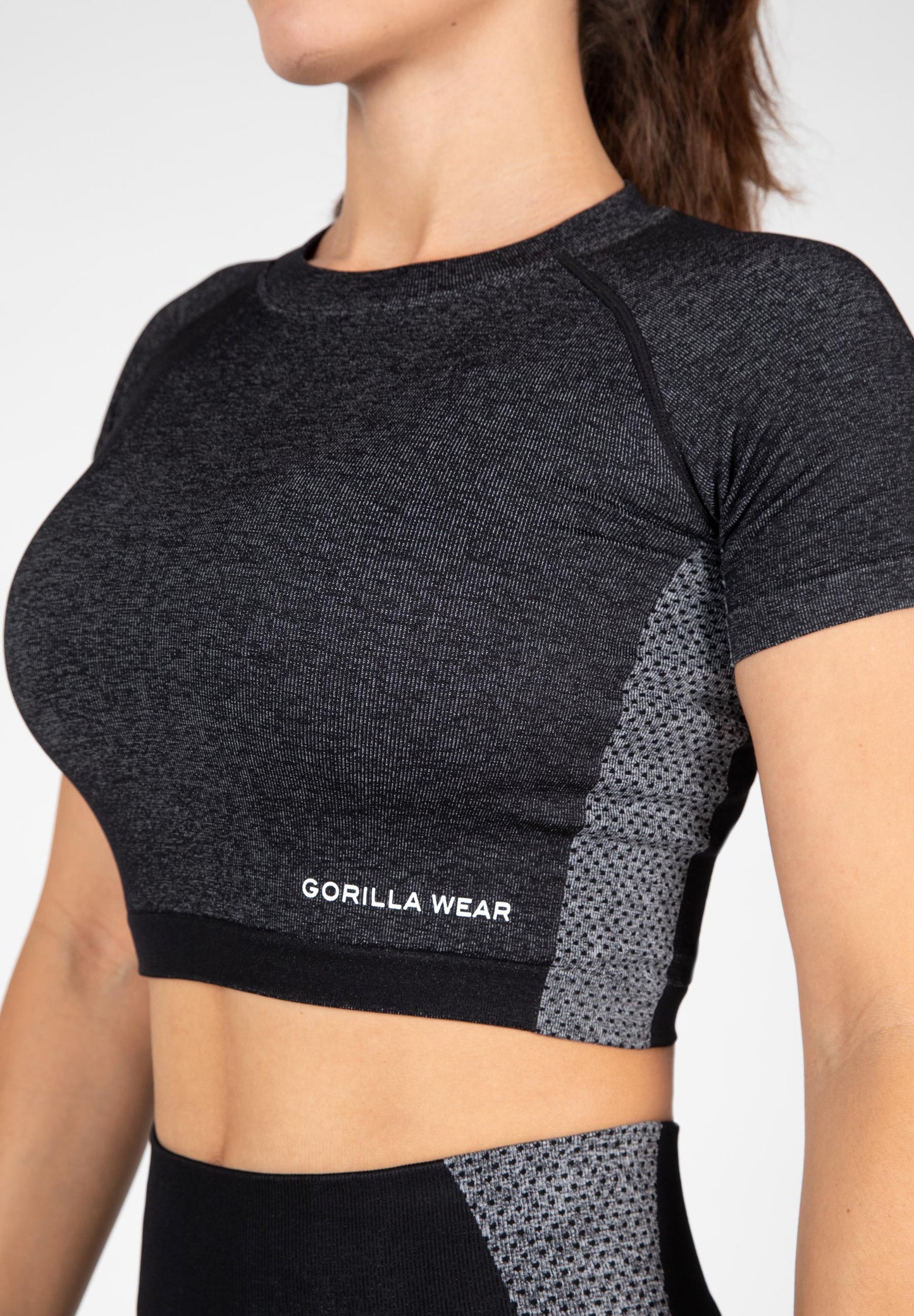 Gorilla Wear Selah Seamless Crop Top, svart