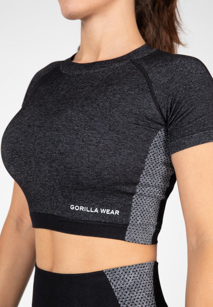 Gorilla Wear Selah Seamless Crop Top, svart