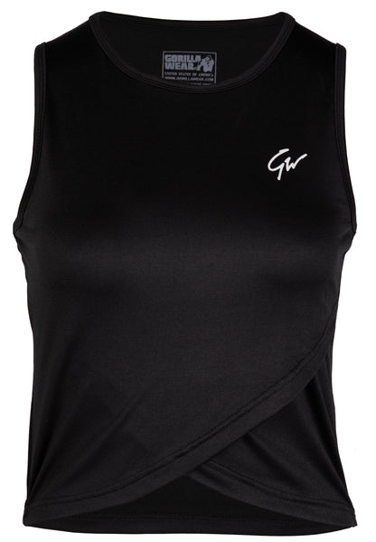 Gorilla Wear Estelle Twisted Crop Top, svart