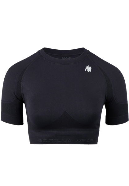 Gorilla Wear Whitney Seamless Crop Top, svart