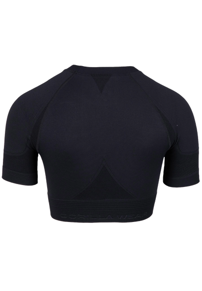 Gorilla Wear Whitney Seamless Crop Top, svart