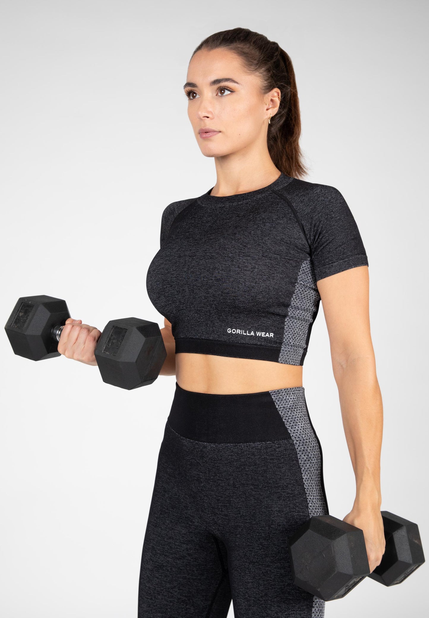 Gorilla Wear Selah Seamless Crop Top, svart