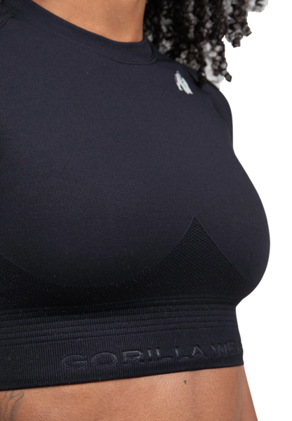 Gorilla Wear Whitney Seamless Crop Top, svart