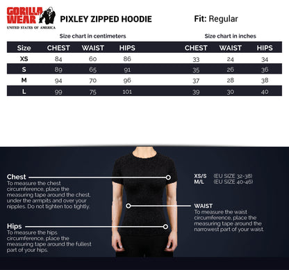 Gorilla Wear Pixley Zipped Hoodie, grå