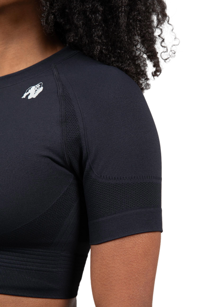 Gorilla Wear Whitney Seamless Crop Top, svart