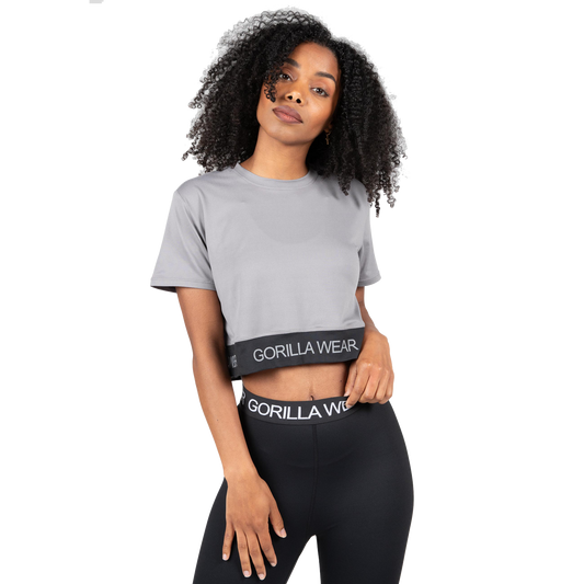 Gorilla Wear Colby Cropped T-Shirt, grå