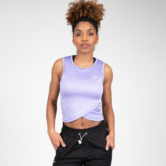 Gorilla Wear Estelle Twisted Crop Top, lilac