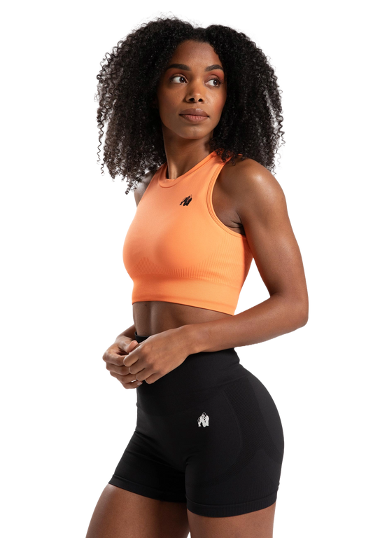 Olivia Seamless Crop Top, orange