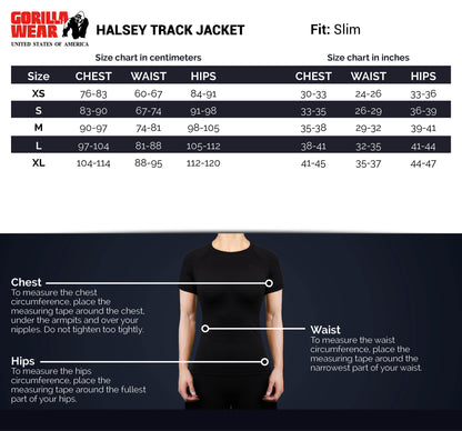 Gorilla Wear Halsey Track Jacket, svart
