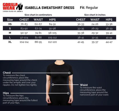 Gorilla Wear Isabella Sweatshirt Dress, svart