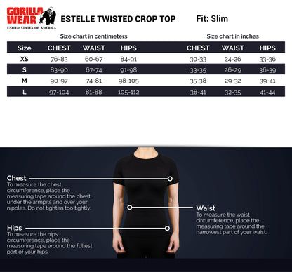Gorilla Wear Estelle Twisted Crop Top, lilac