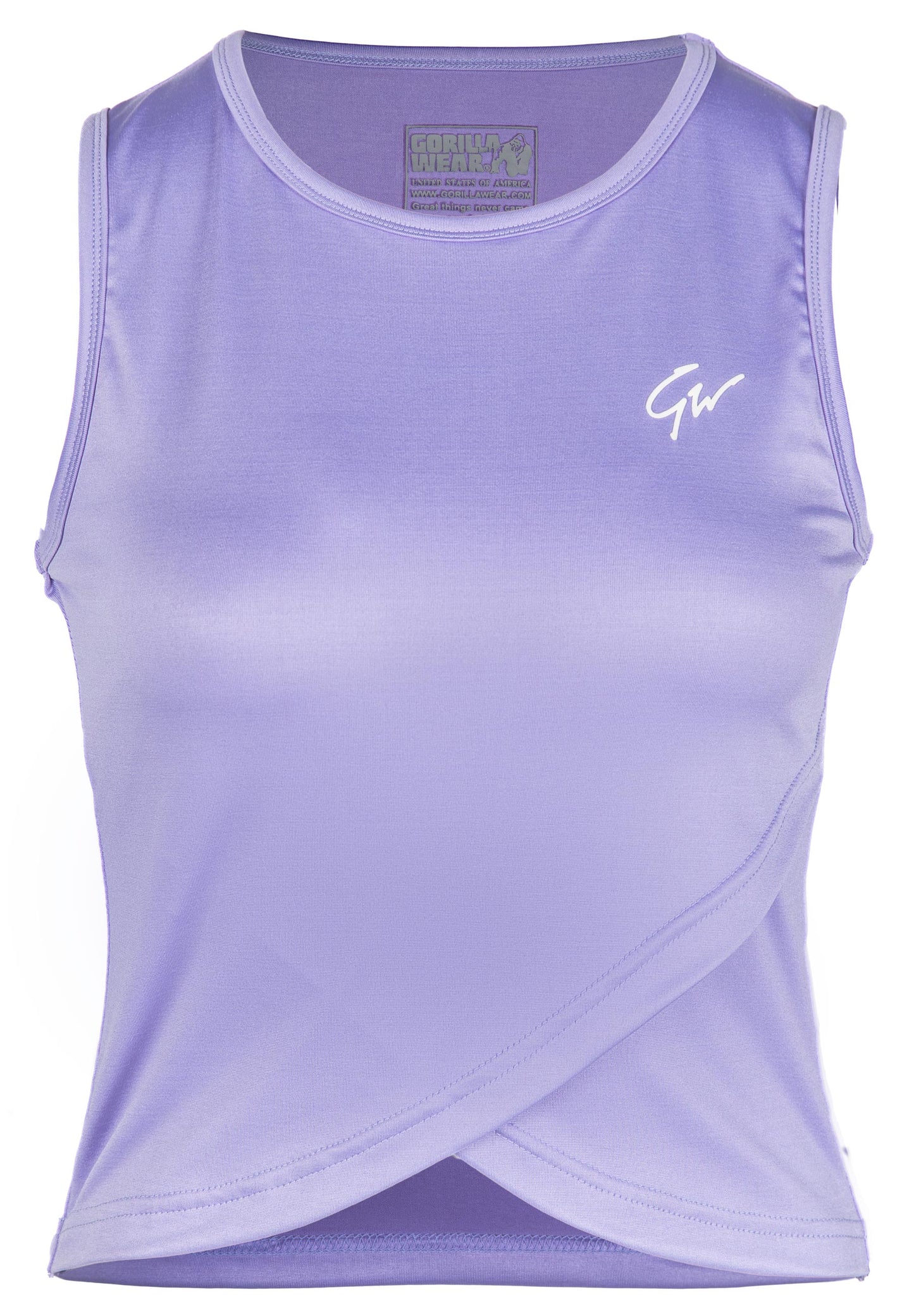 Gorilla Wear Estelle Twisted Crop Top, lilac