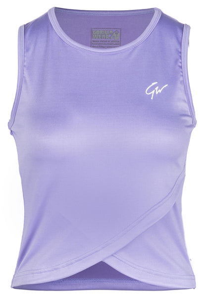 Gorilla Wear Estelle Twisted Crop Top, lilac
