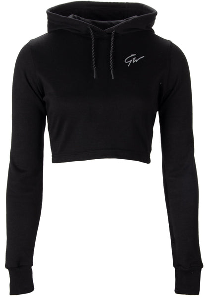 Gorilla Wear Pixley Crop Top Hoodie, svart