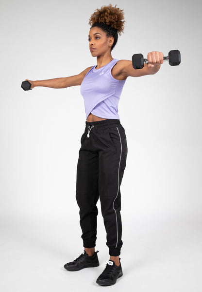 Gorilla Wear Estelle Twisted Crop Top, lilac