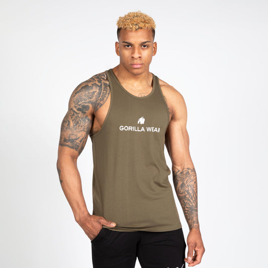 Gorilla Wear Carter Stretch Tank Top, armégrön