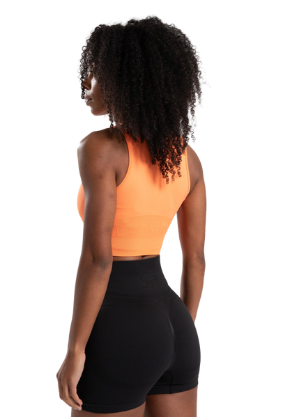 Gorilla Wear Olivia Seamless Crop Top, orange
