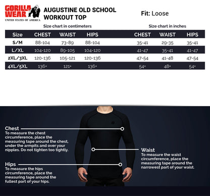 Gorilla Wear Augustine Old School Work Out Top, svart