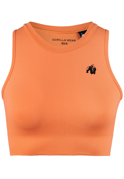 Gorilla Wear Olivia Seamless Crop Top, orange