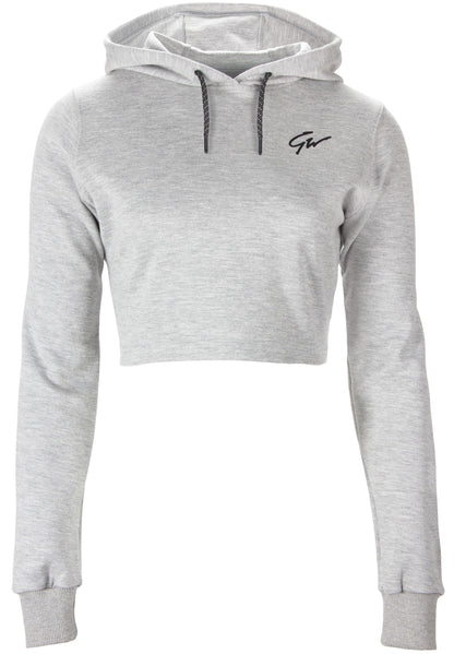 Gorilla Wear Pixley Crop Top Hoodie, grå