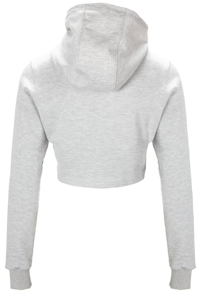 Gorilla Wear Pixley Crop Top Hoodie, grå