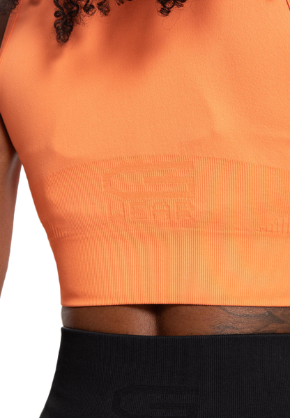 Gorilla Wear Olivia Seamless Crop Top, orange