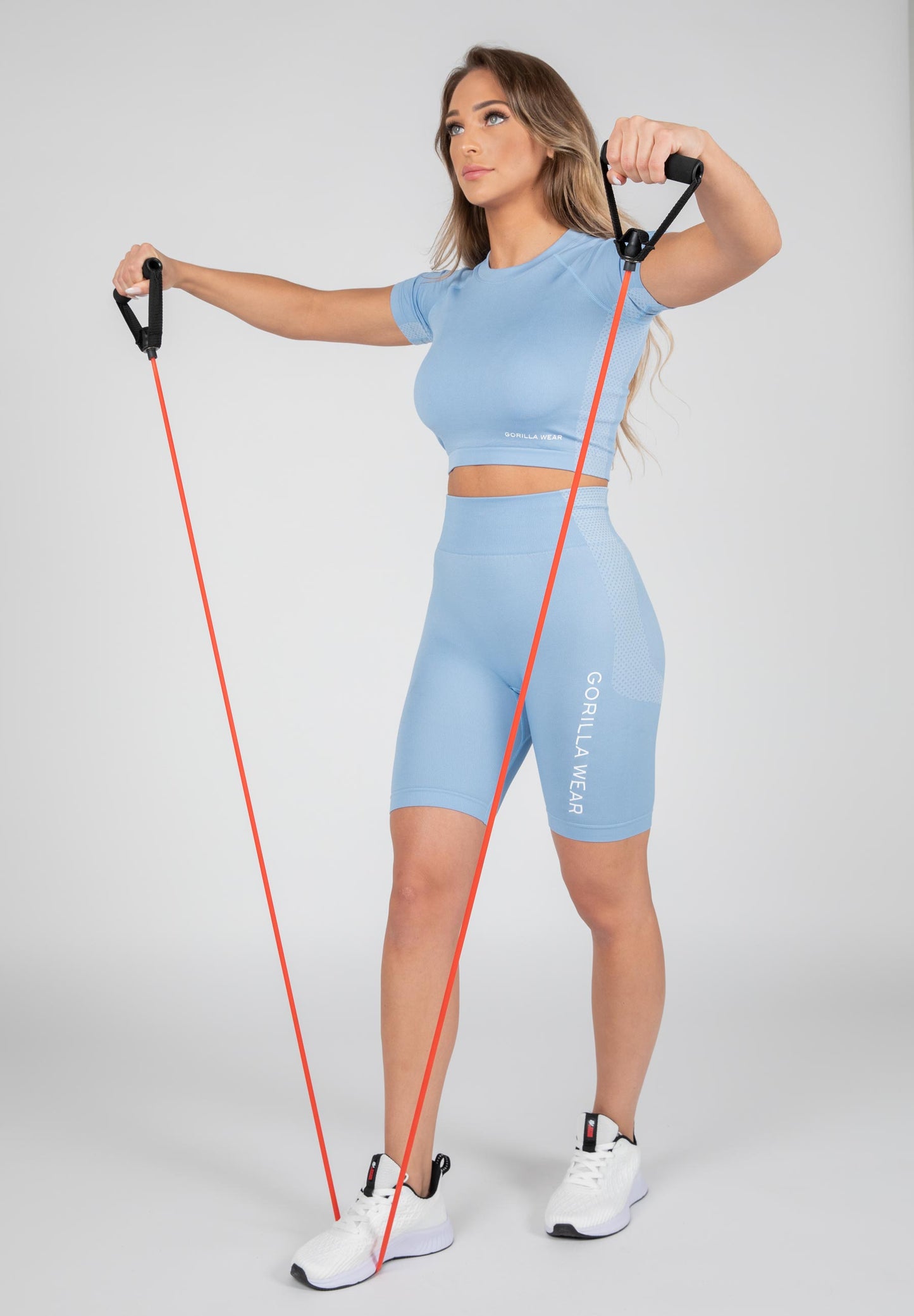 Gorilla Wear Selah Seamless Crop Top, blå