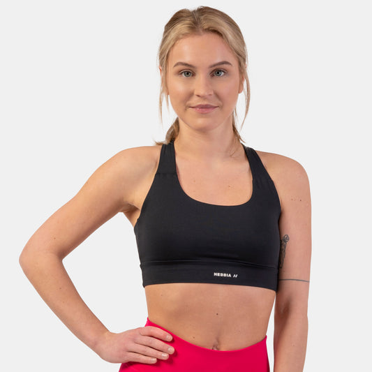 NEEBIA Active Sports Bra with medium impact, svart