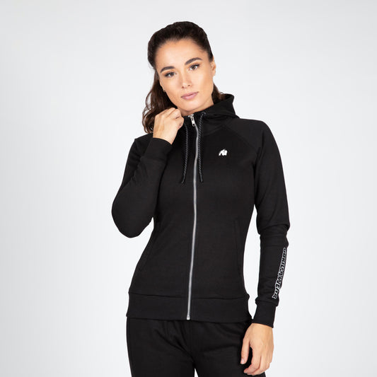 Gorilla Wear Marion Zipped Hoodie, svart