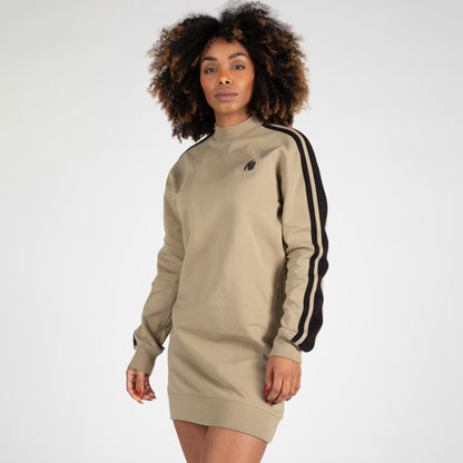 Gorilla Wear Isabella Sweatshirt Dress, beige