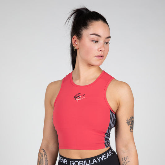 Gorilla Wear Zion Crop Top, röd