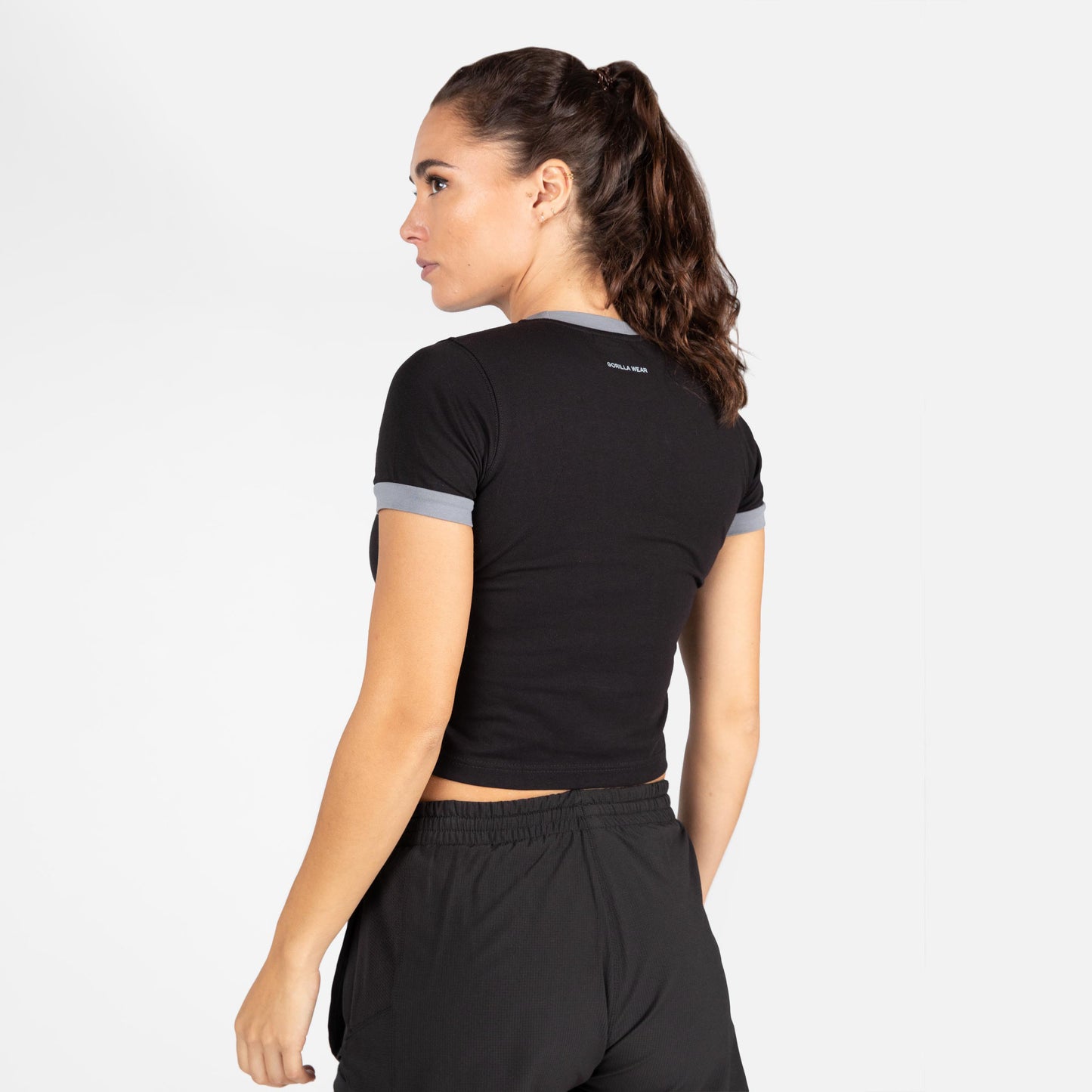 Gorilla Wear New Orleans Cropped T-Shirt, svart