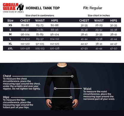 Gorilla Wear Hornell Tank Top, svart/röd