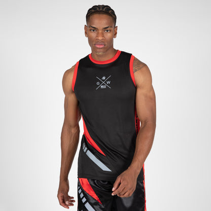 Gorilla Wear Hornell Tank Top, svart/röd