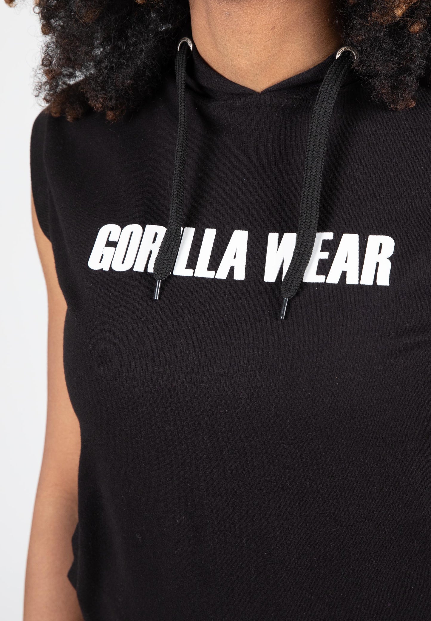 Gorilla Wear Virginia Sleeveless Hoodie, svart