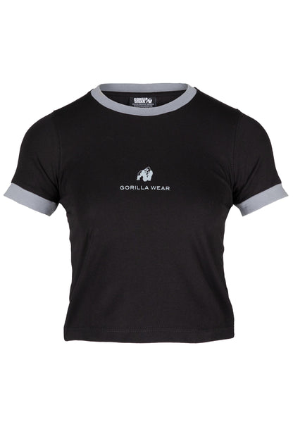 Gorilla Wear New Orleans Cropped T-Shirt, svart