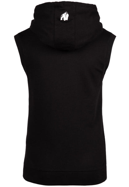 Gorilla Wear Virginia Sleeveless Hoodie, svart