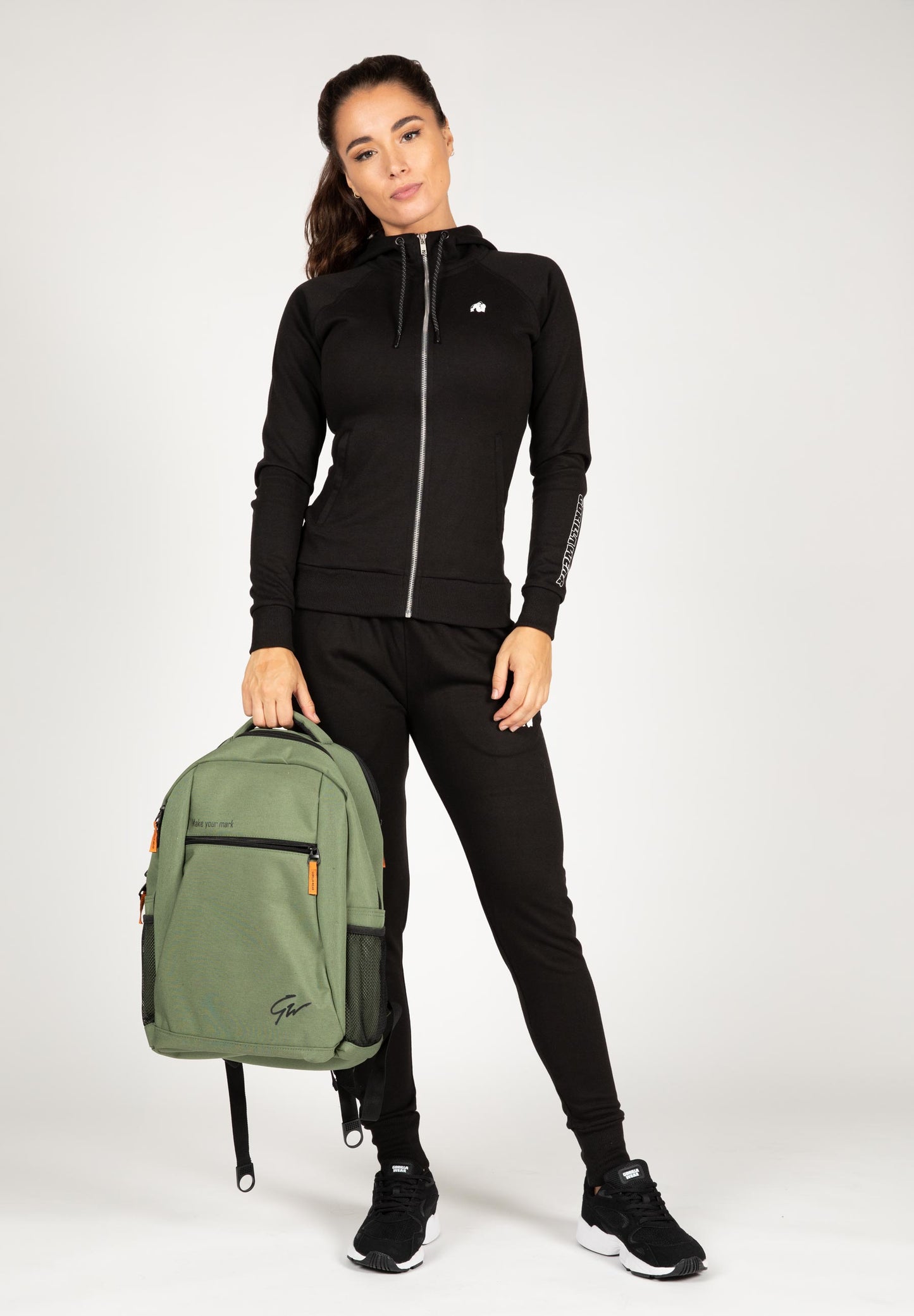 Gorilla Wear Marion Zipped Hoodie, svart