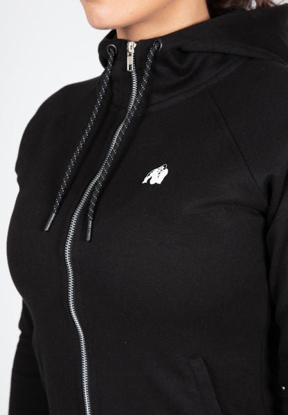 Gorilla Wear Marion Zipped Hoodie, svart