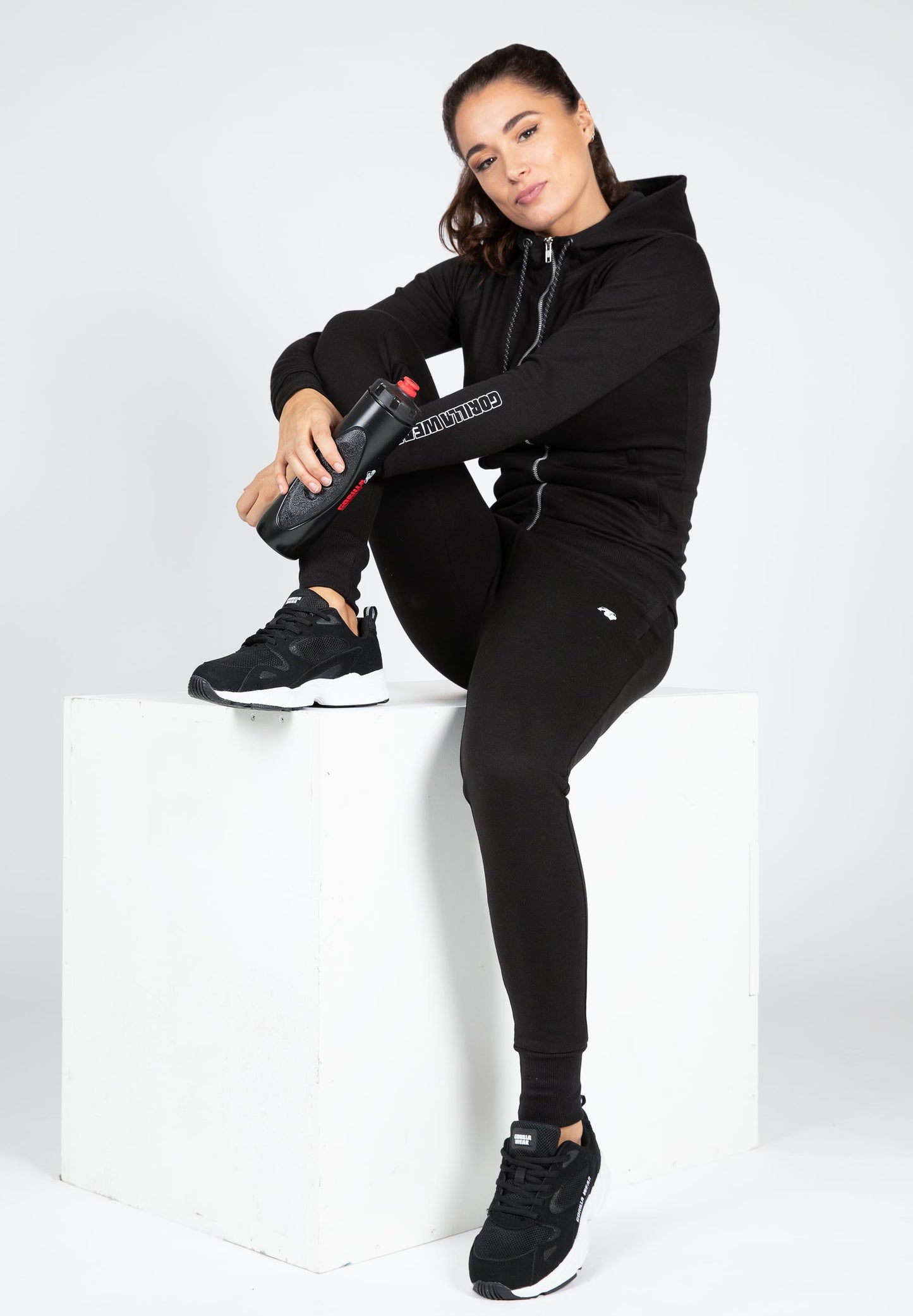 Gorilla Wear Marion Zipped Hoodie, svart