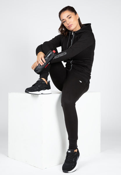 Gorilla Wear Marion Zipped Hoodie, svart