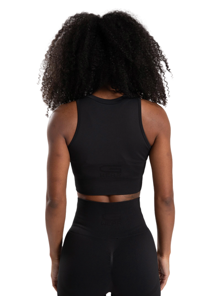 Gorilla Wear Olivia Seamless Crop Top, svart