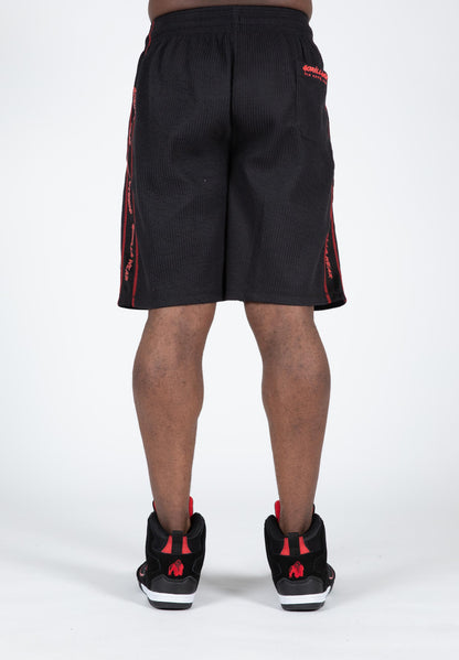 Gorilla Wear Buffalo Old School Workout Shorts, svart/röd