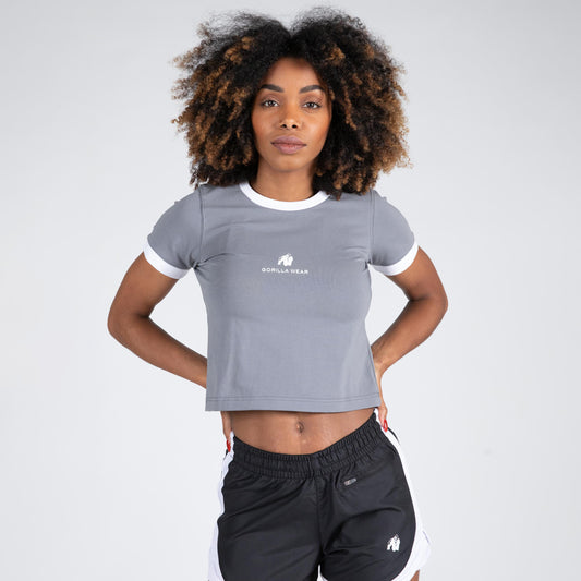 Gorilla Wear New Orleans Cropped T-Shirt, grå