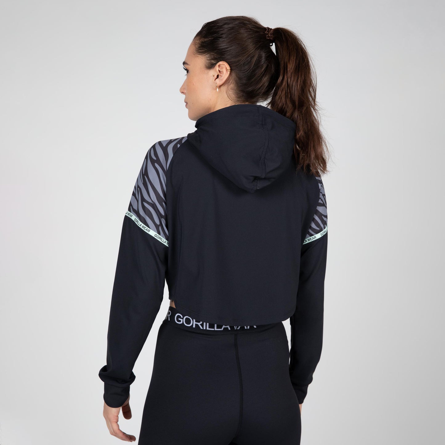 Gorilla Wear Zion Cropped Hoodie, svart