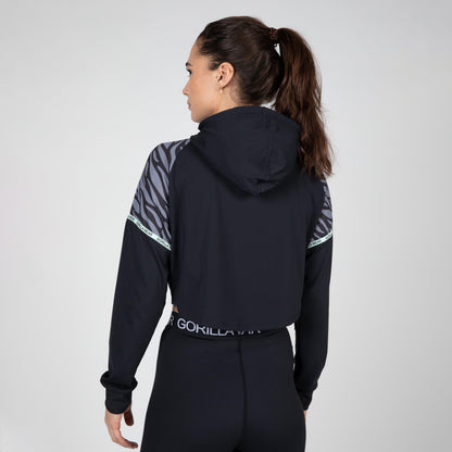 Gorilla Wear Zion Cropped Hoodie, svart