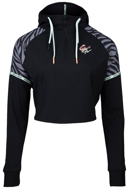 Gorilla Wear Zion Cropped Hoodie, svart